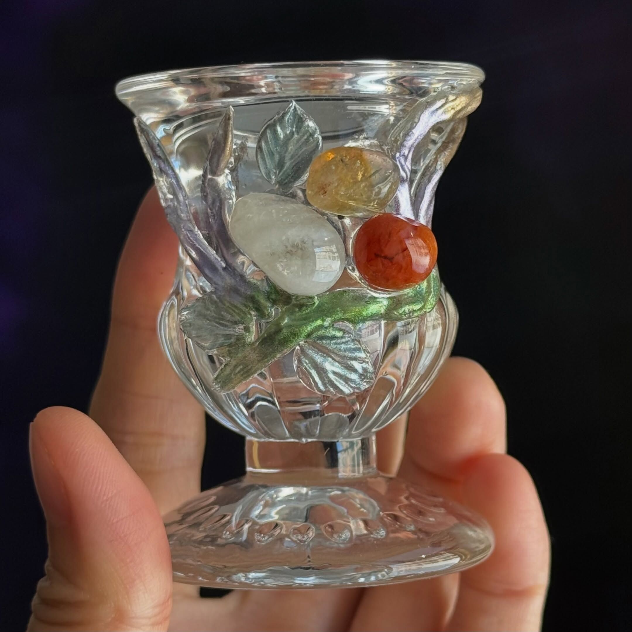 [原石] 花瓶造型 水晶球座