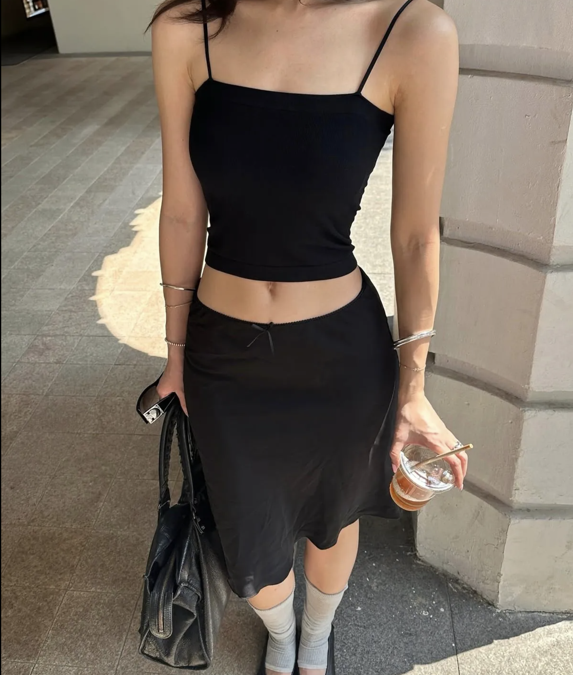 🇰🇷韓國 Verish MODAL CROPPED BRA TOP 彈性透氣 細肩帶短版內搭(附胸墊) 3色