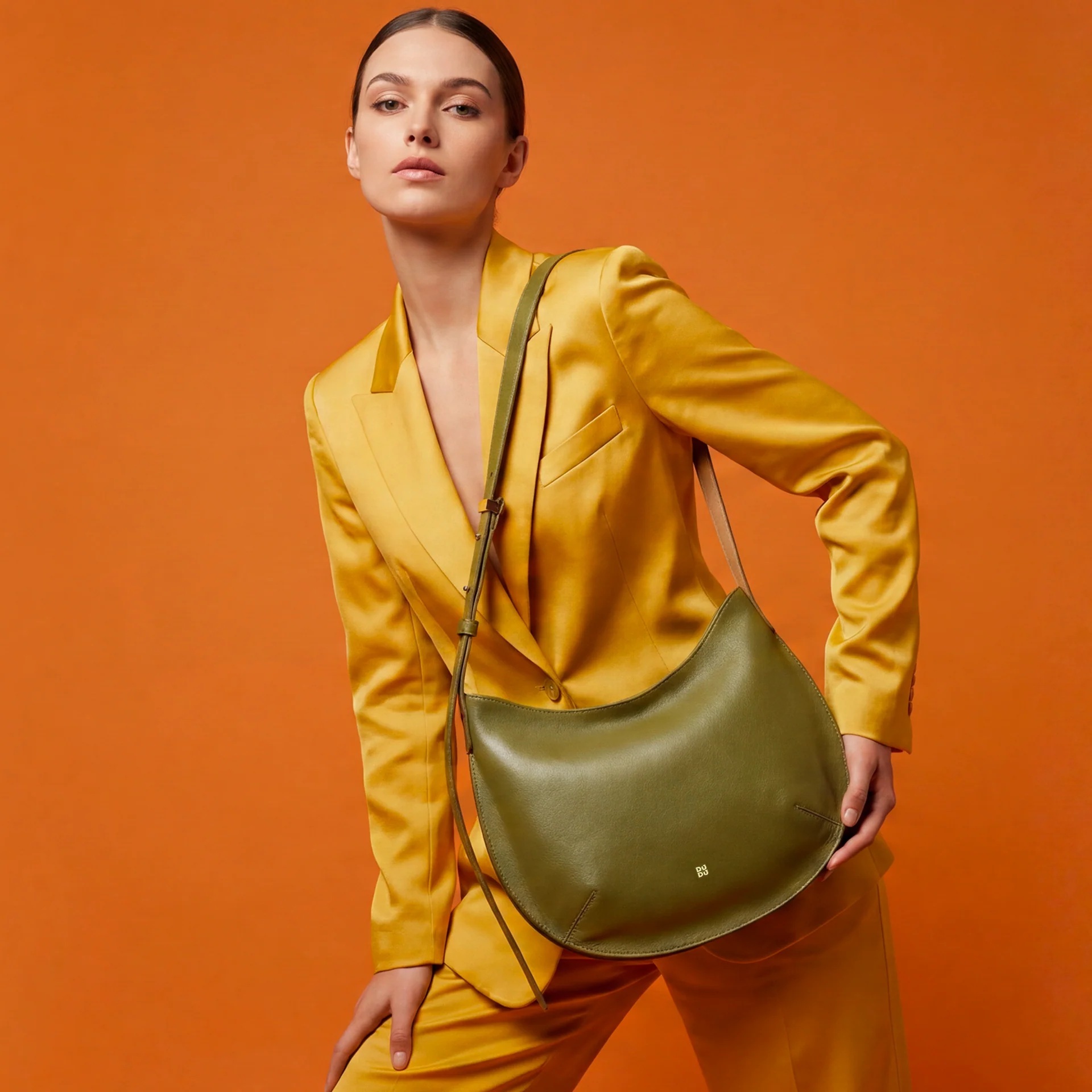 Dudu Leather bag - Hispani 534-6043-51 Olive green