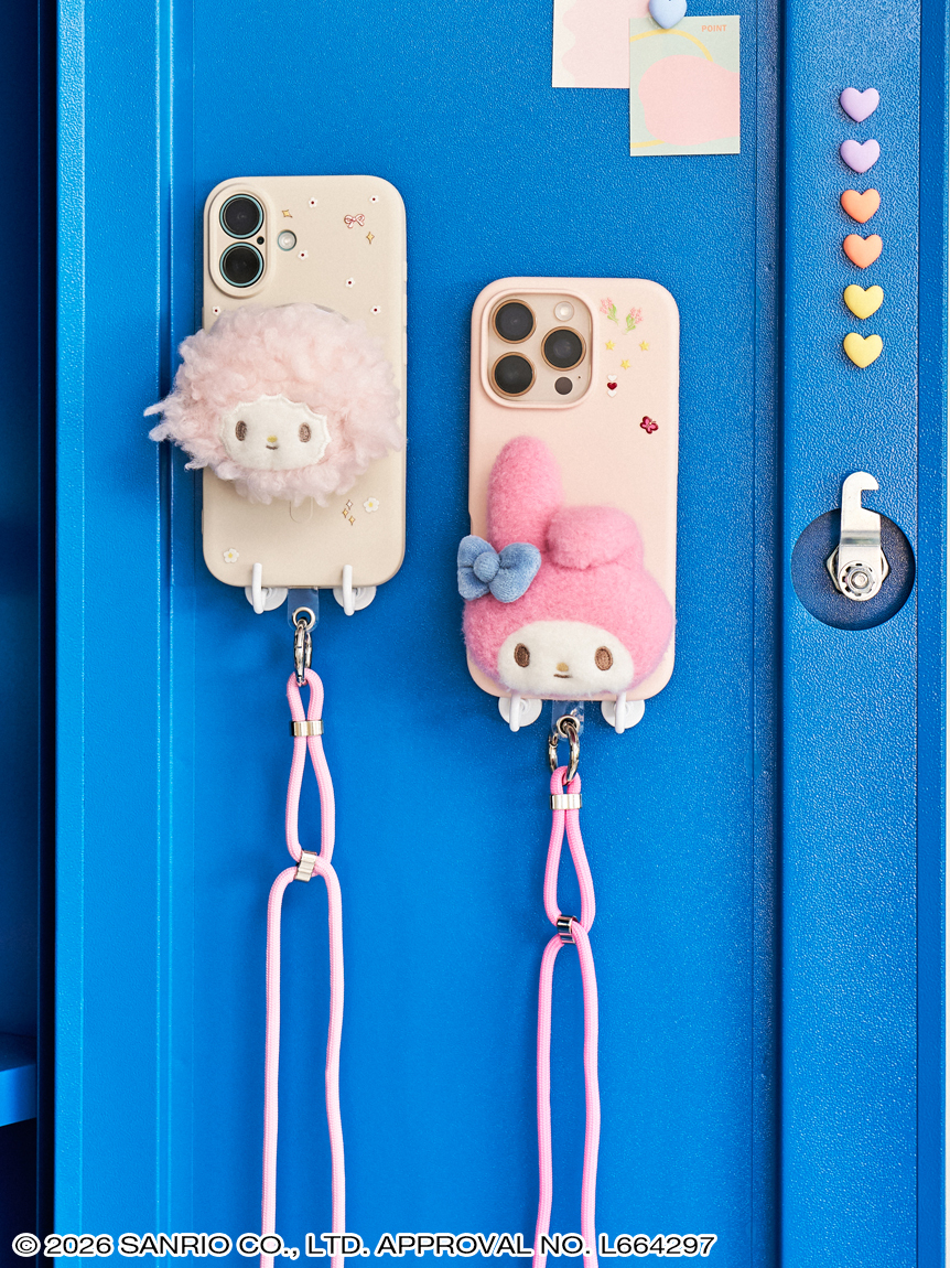 日本新品✨SANRIO 三麗鷗 MAGSAFE 娃娃造型磁吸手機支架（附手機背帶）8款