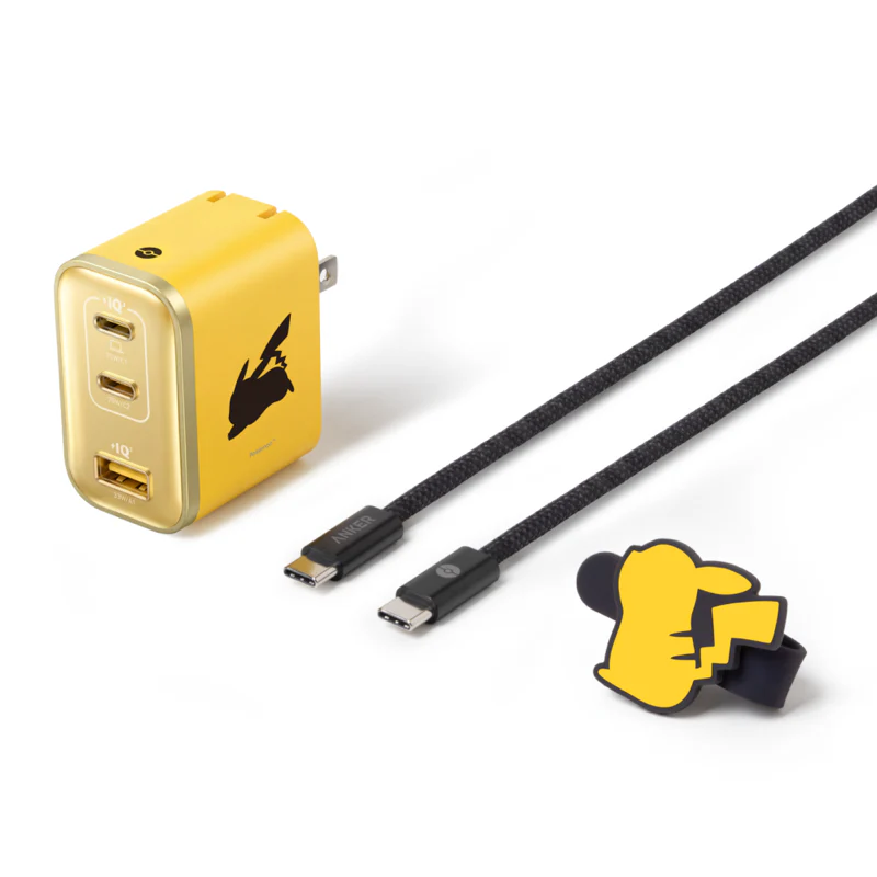 日本Anker × Pokémon USB 急速充電器 70W 皮卡丘限定款