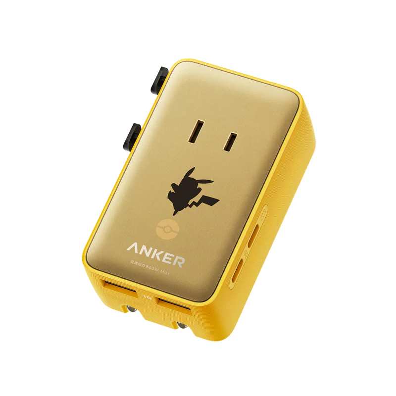 日本Anker × Pokémon 皮卡丘全球旅行轉接器
