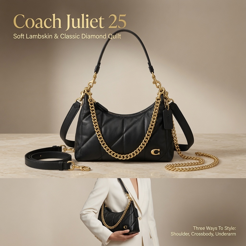 Coach Juliet 25 菱格腋下包