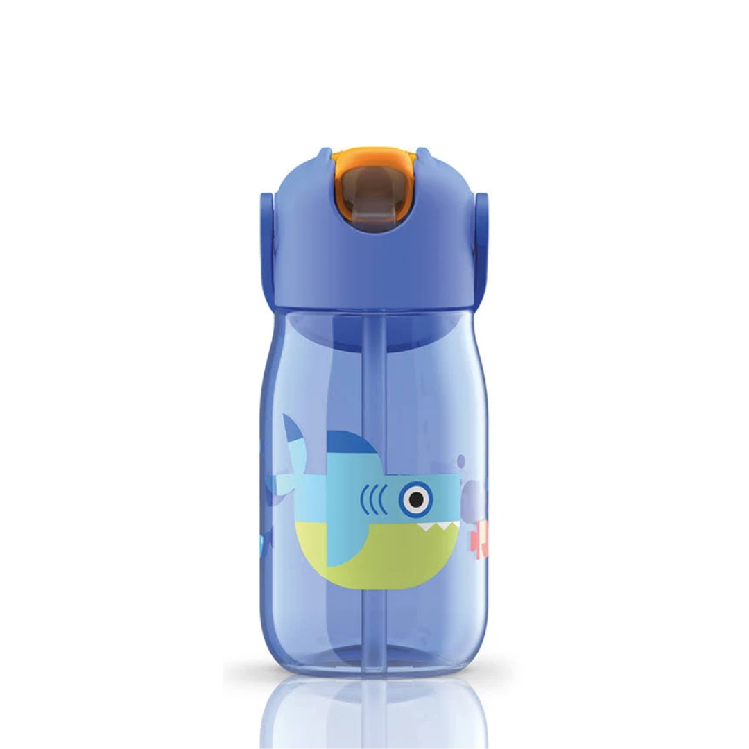 ZOKU 兒童吸管水瓶 450ml - Blue