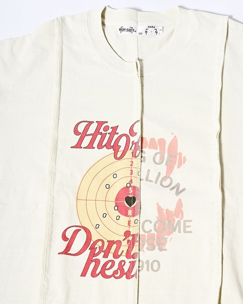 HIGH-GATE - FADE SWITCHING TEE 'WHITE' 26HG-SS2102