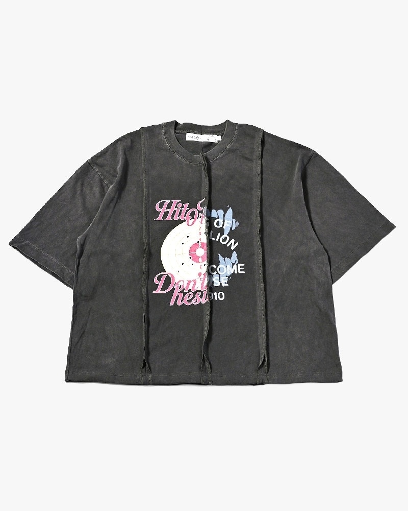 HIGH-GATE - FADE SWITCHING TEE 'BLACK' 26HG-SS2101