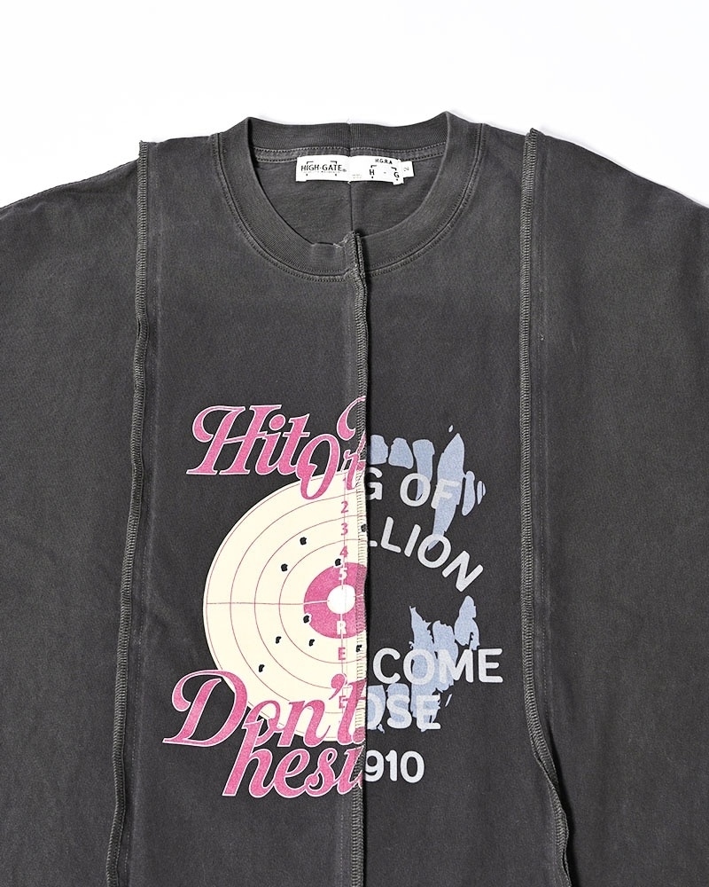 HIGH-GATE - FADE SWITCHING TEE 'BLACK' 26HG-SS2101