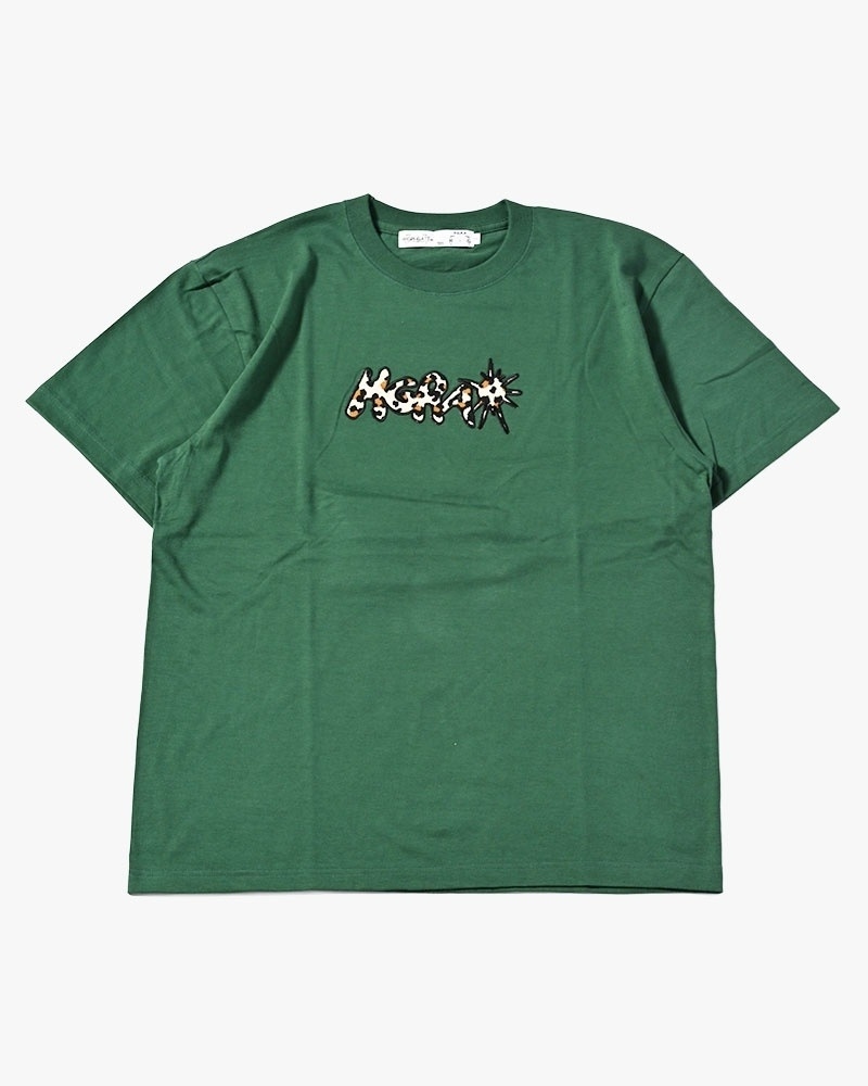 HIGH-GATE - UNCERTAIN LEOPARD TEE 'GREEN' 26HG-SS1803