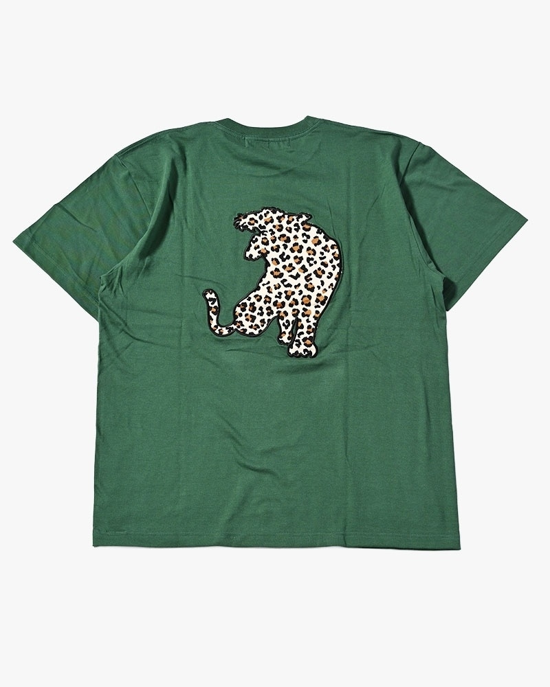 HIGH-GATE - UNCERTAIN LEOPARD TEE 'GREEN' 26HG-SS1803