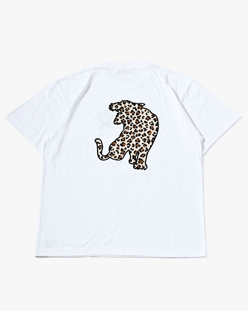HIGH-GATE - UNCERTAIN LEOPARD TEE 'WHITE' 26HG-SS1802