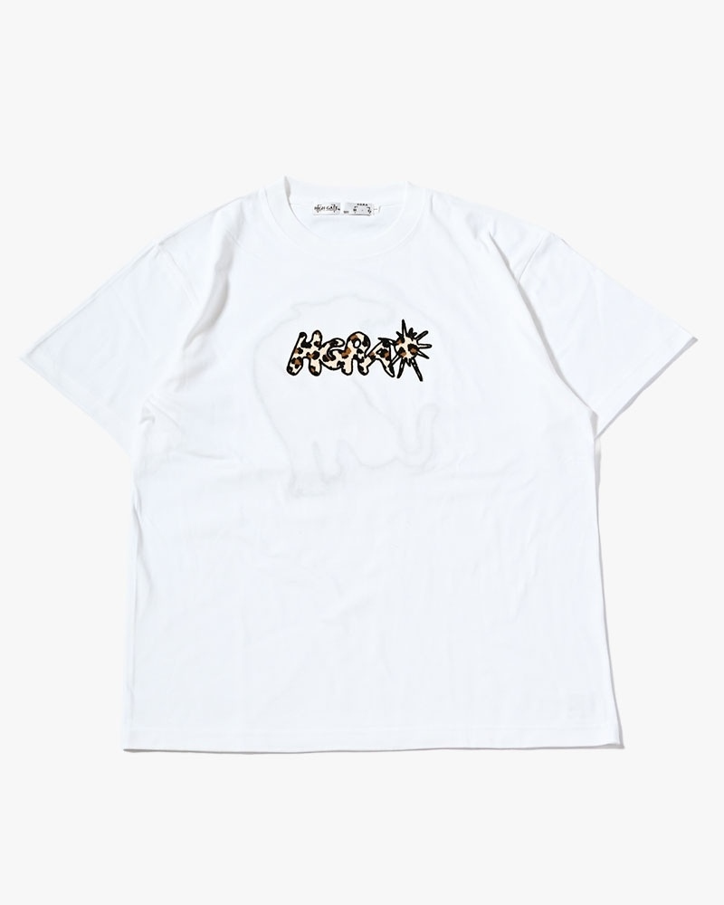 HIGH-GATE - UNCERTAIN LEOPARD TEE 'WHITE' 26HG-SS1802