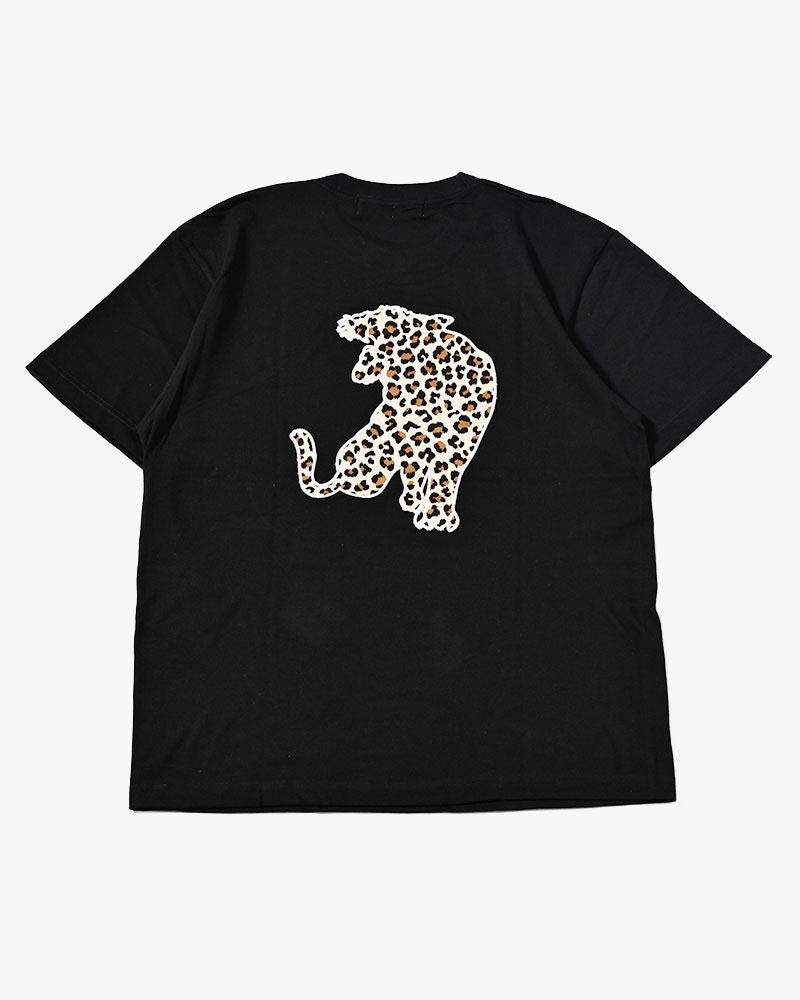 HIGH-GATE - UNCERTAIN LEOPARD TEE 'BLACK' 26HG-SS1801