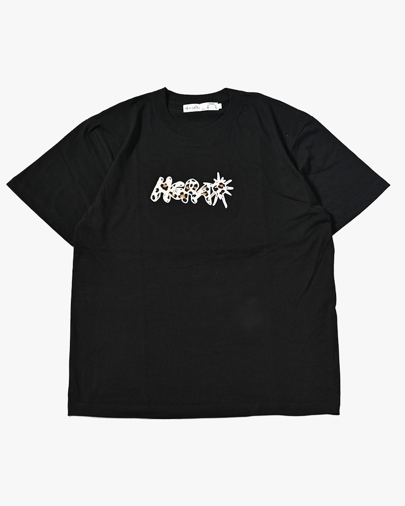 HIGH-GATE - UNCERTAIN LEOPARD TEE 'BLACK' 26HG-SS1801