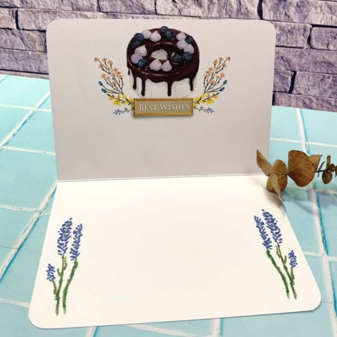 Yarnball birthday card cats