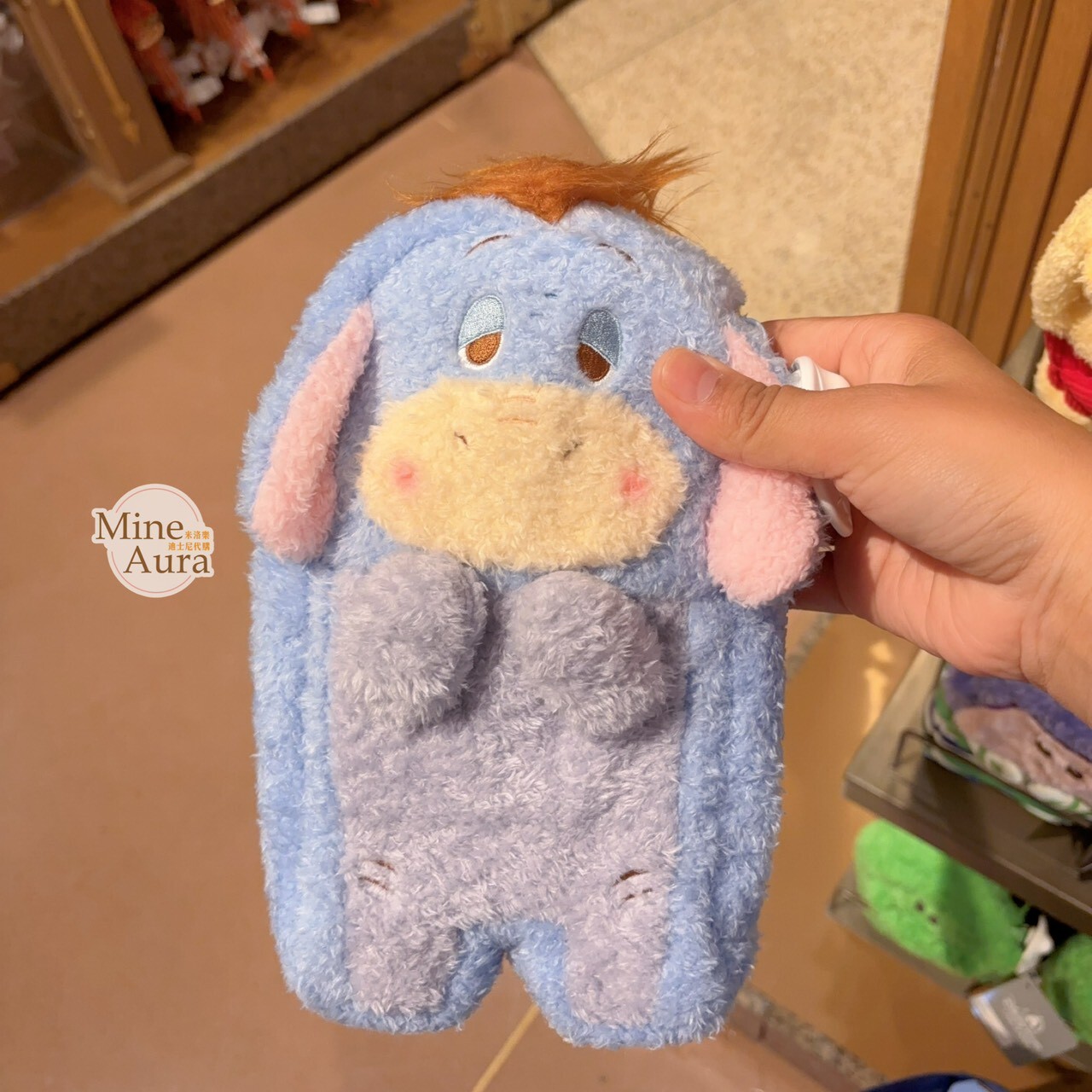 屹耳 Eeyore 絨毛 造型 筆袋 收納包 化妝包 小熊維尼 Winnie the Pooh -上海迪士尼樂園