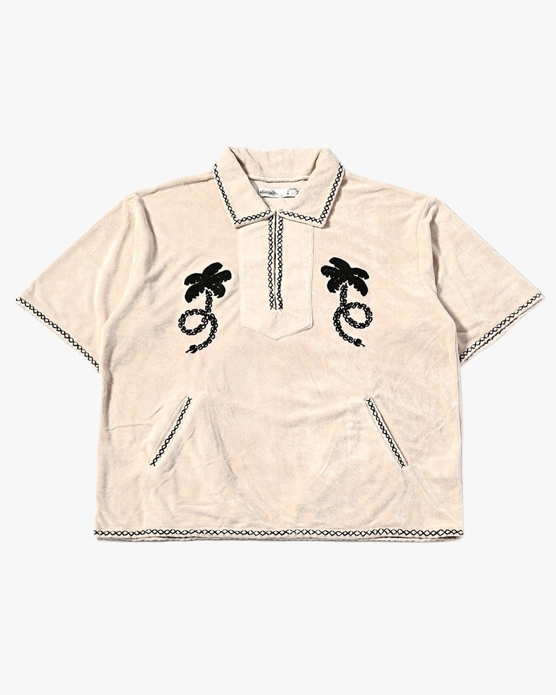 HIGH-GATE - RESORT PILE PULLOVER SHIRT 'NATURAL' 26HG-SS1702