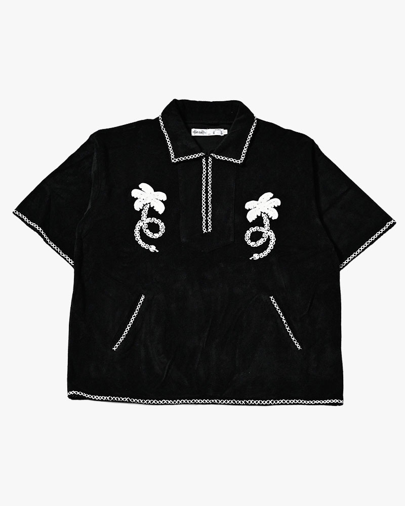 HIGH-GATE - RESORT PILE PULLOVER SHIRT 'BLACK' 26HG-SS1701