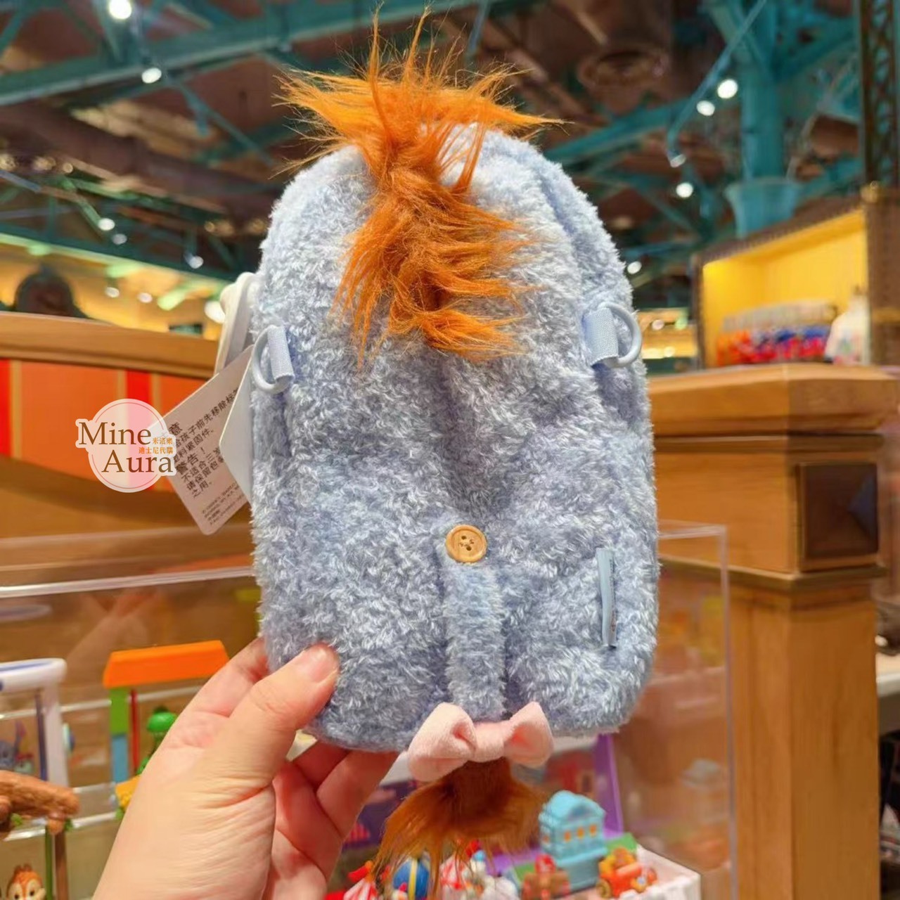屹耳 Eeyore 絨毛 造型 筆袋 收納包 化妝包 小熊維尼 Winnie the Pooh -上海迪士尼樂園
