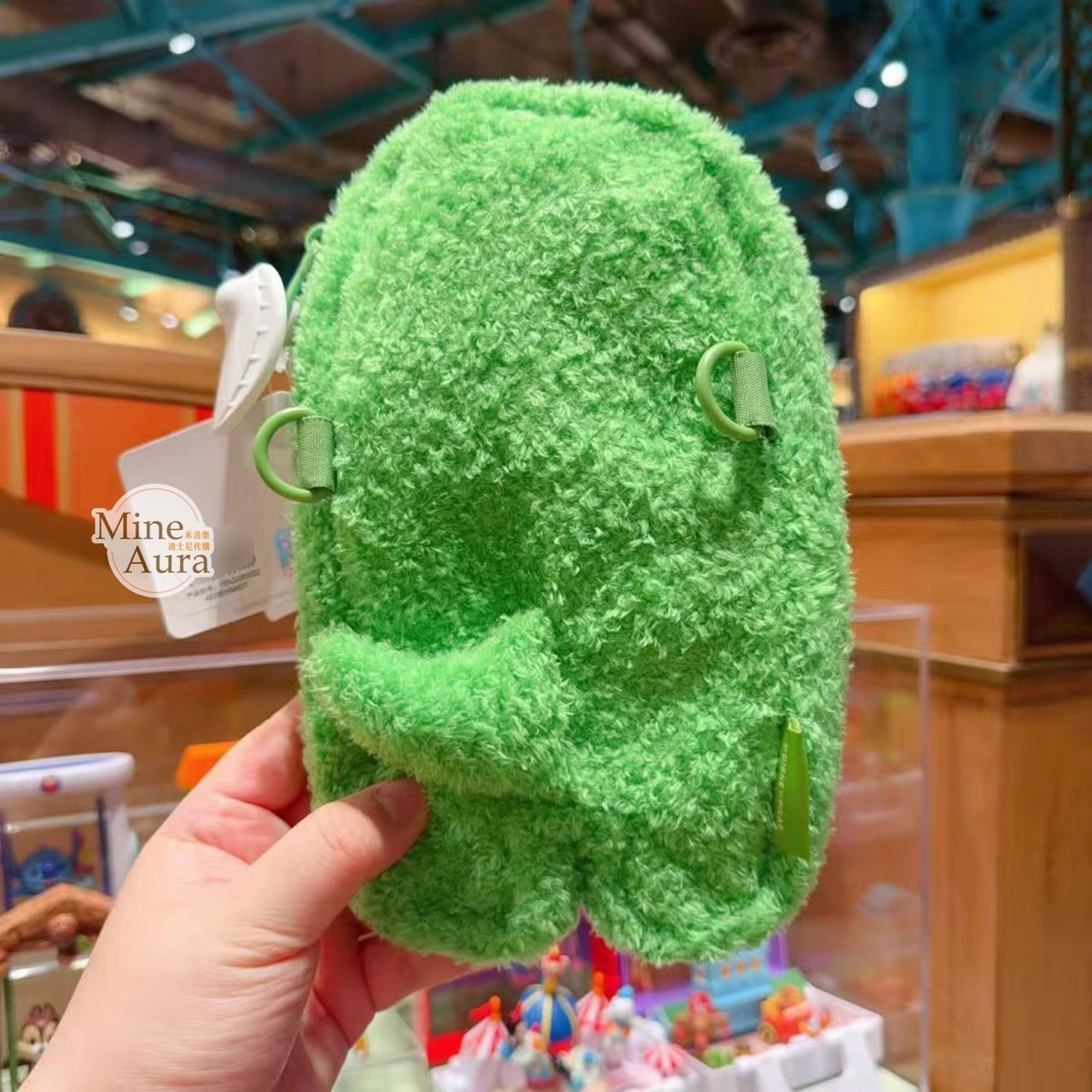 抱抱龍 Rex 絨毛 造型 筆袋 收納包 化妝包 玩具總動員 Toy Story -上海迪士尼樂園