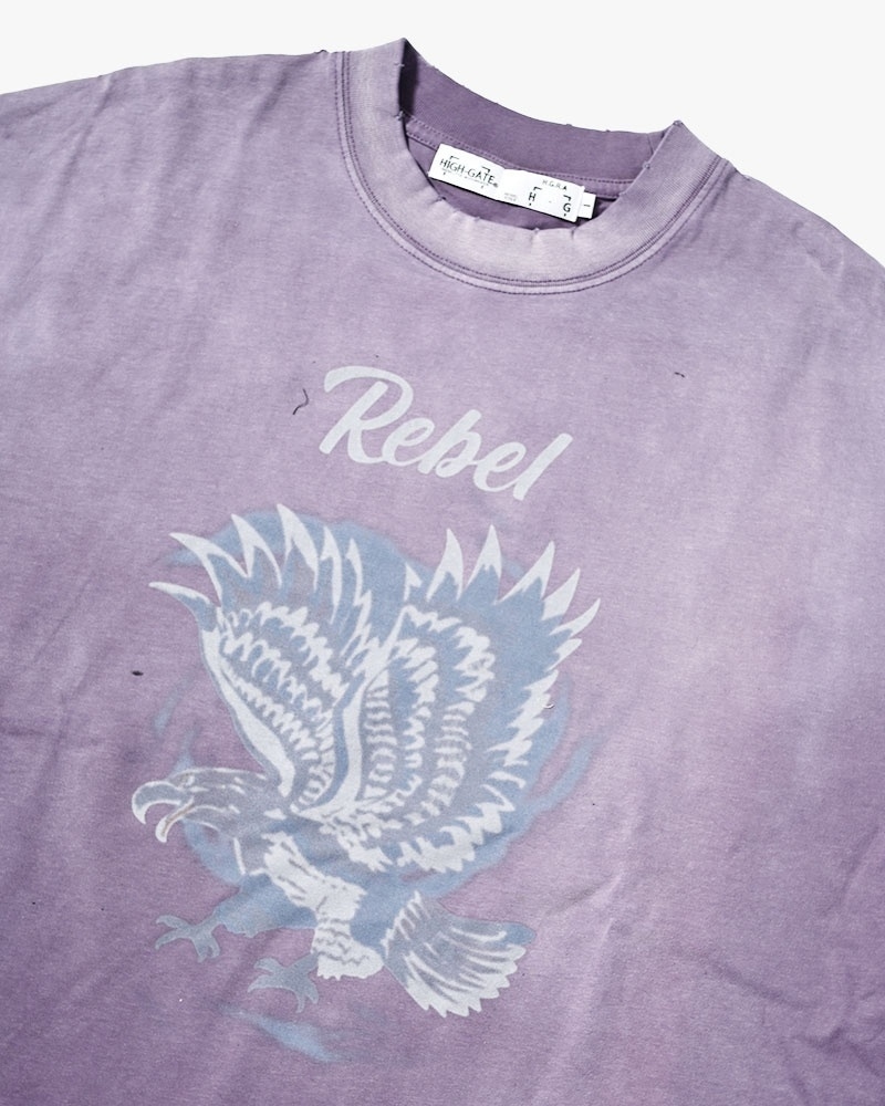HIGH-GATE - BLURRY SUKA TEE 'PURPLE' 26HG-SS1503