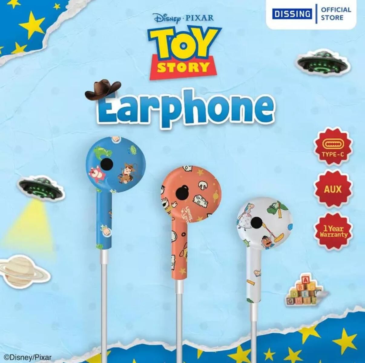 泰國 DISSING 官方授權嘅 Toy Story 耳機