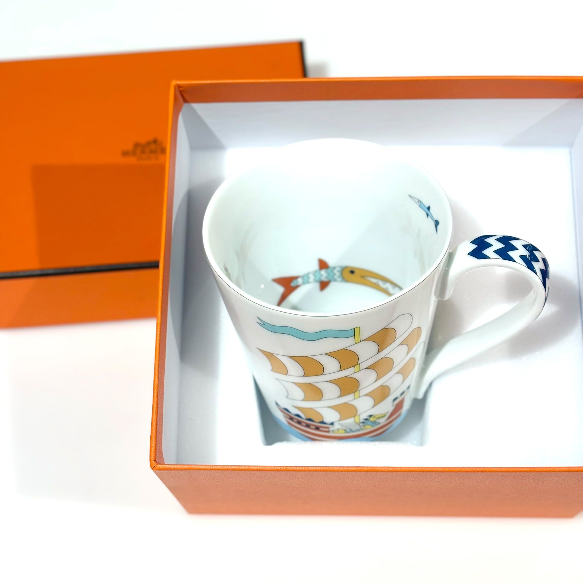 全新HERMES馬克杯 Epopee Castle Mug 彩色帆船 #BRAND NEW #香榭站正品