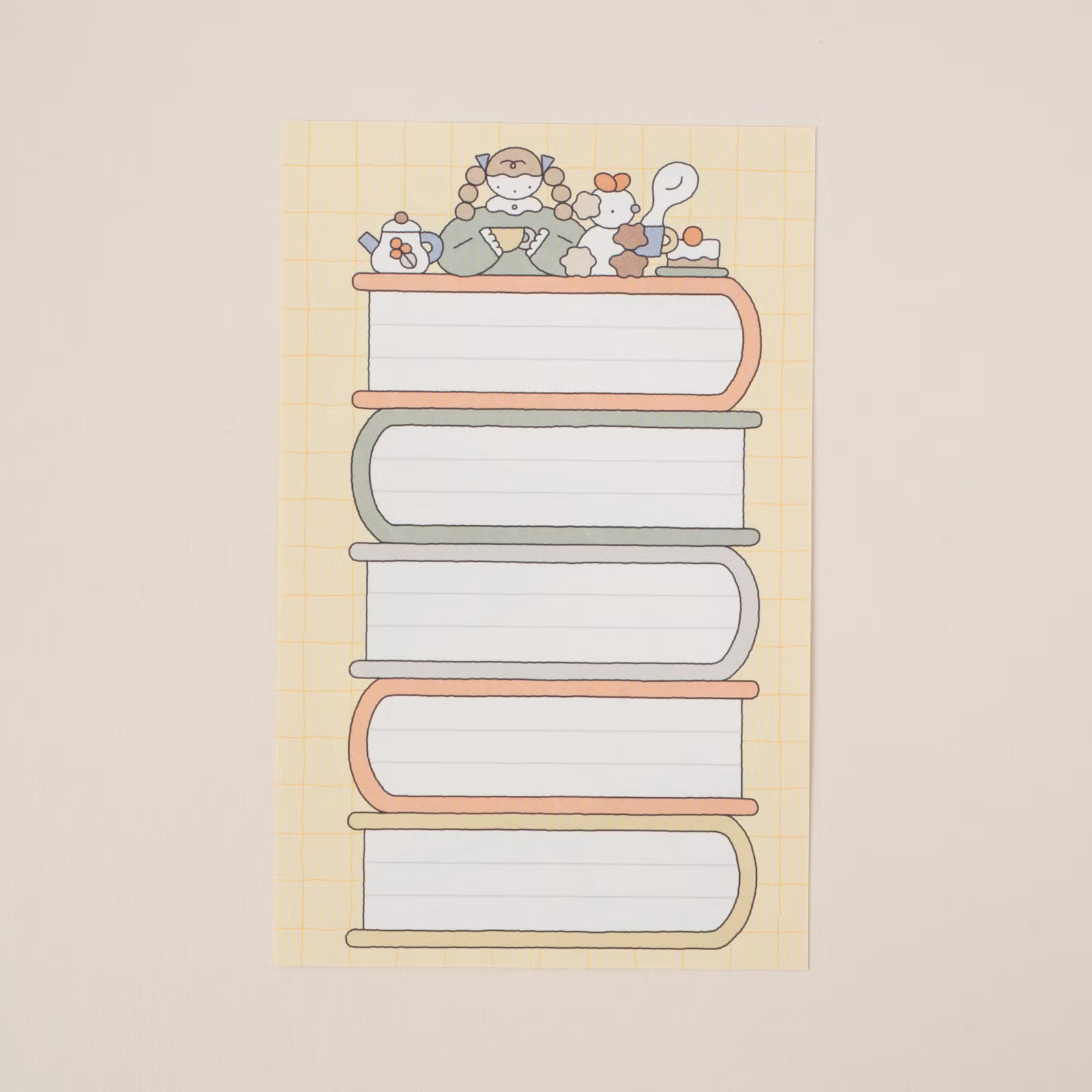 ハバメグミ「雙馬尾女孩」 Mini 6 插畫內頁組｜手紙社 tegamisha 日本
