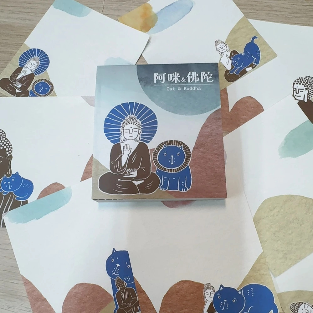 阿咪與佛陀 便條紙｜針線球 Yarnball 台灣