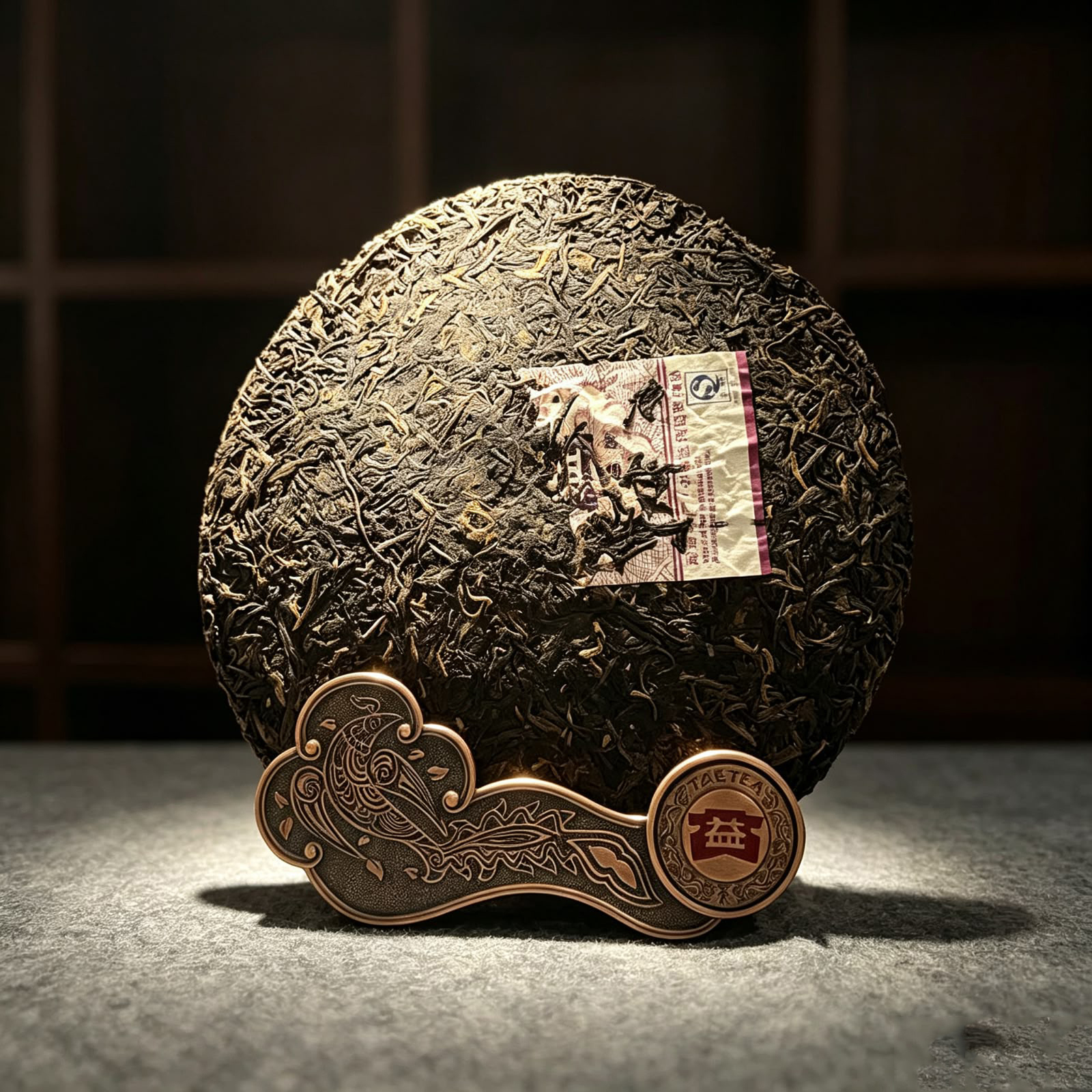 2007年大益普洱生茶甲級早春青餅701批380克青餅