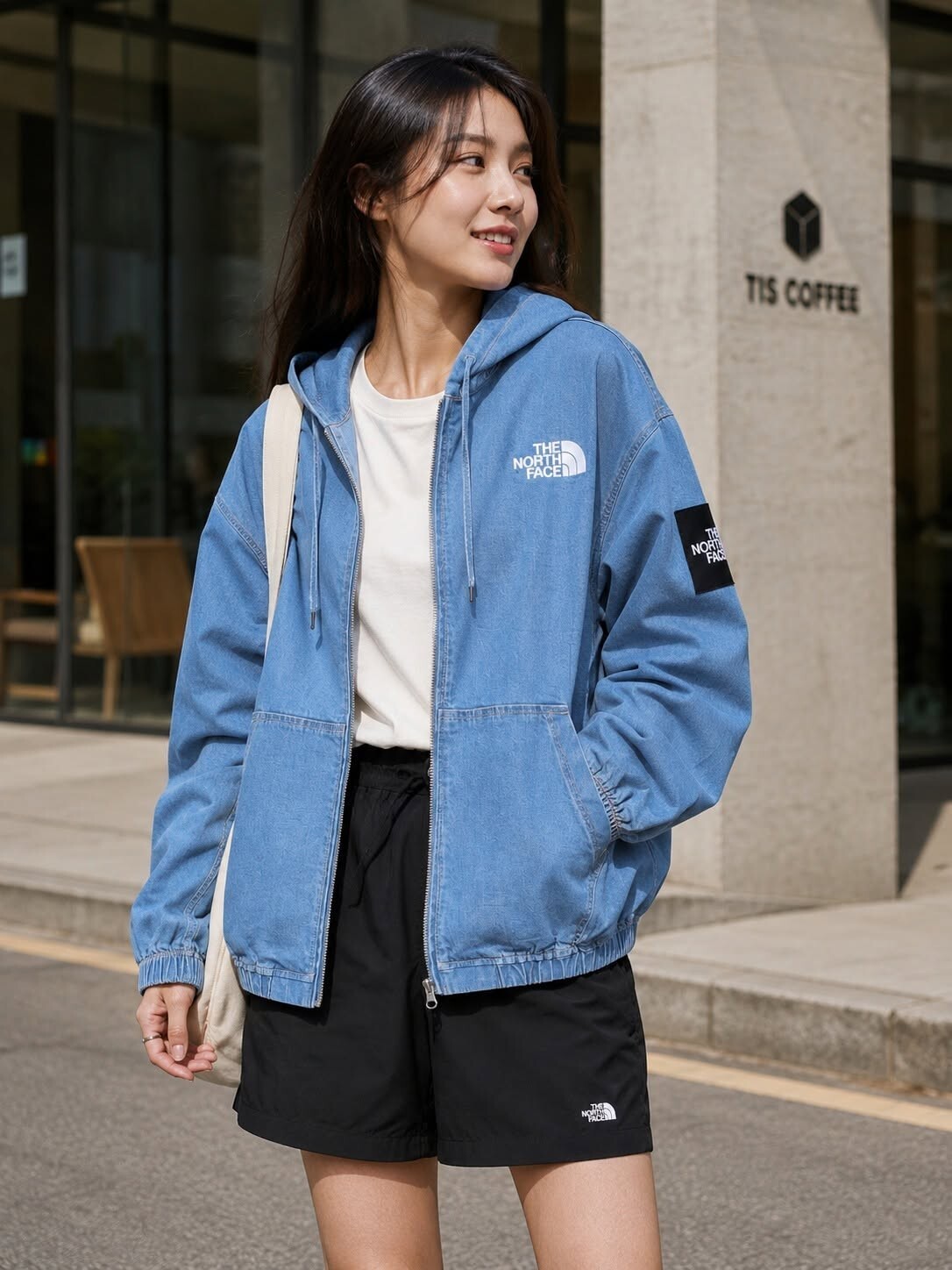 【現貨】The North Face BRIS DENIM JACKET 連帽牛仔外套 NJ3BS09J