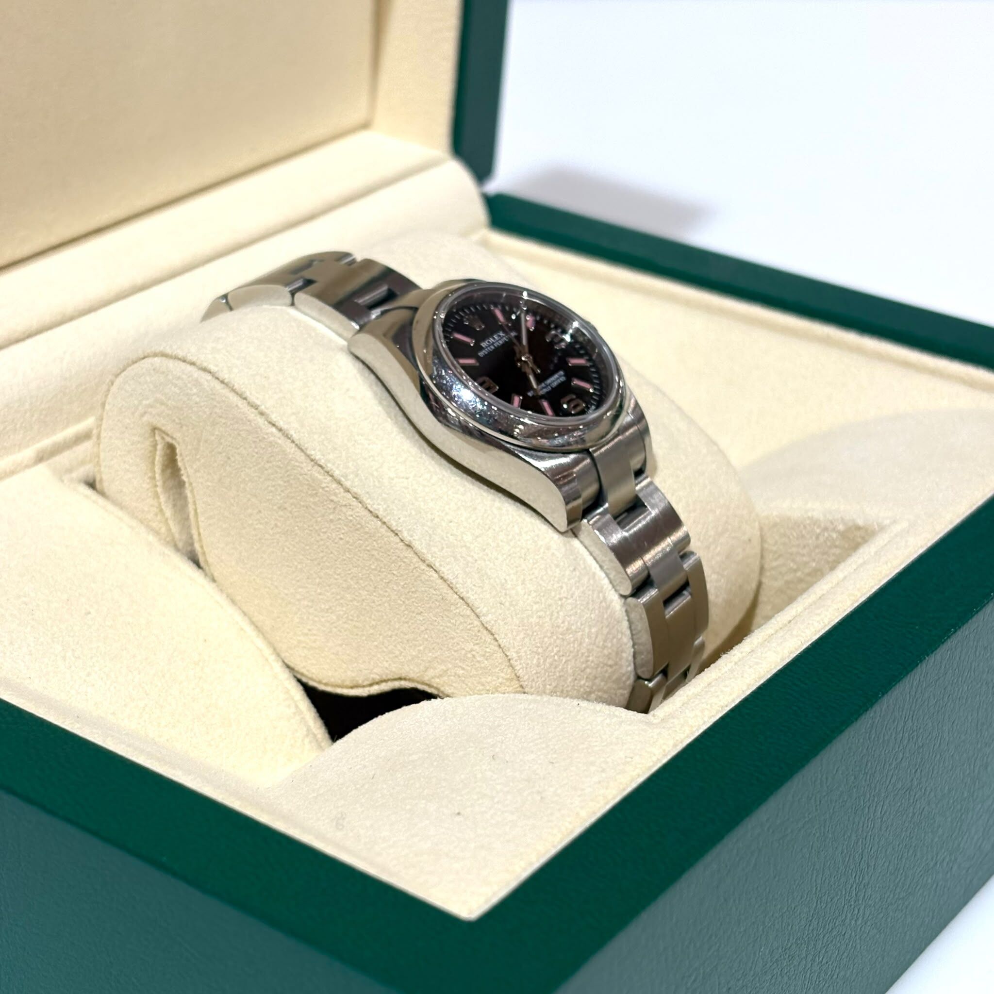 98%NEW二手ROLEX 176200 OYSTER PERPETUAL 26MM 黑面鋼錶 #香榭站正品