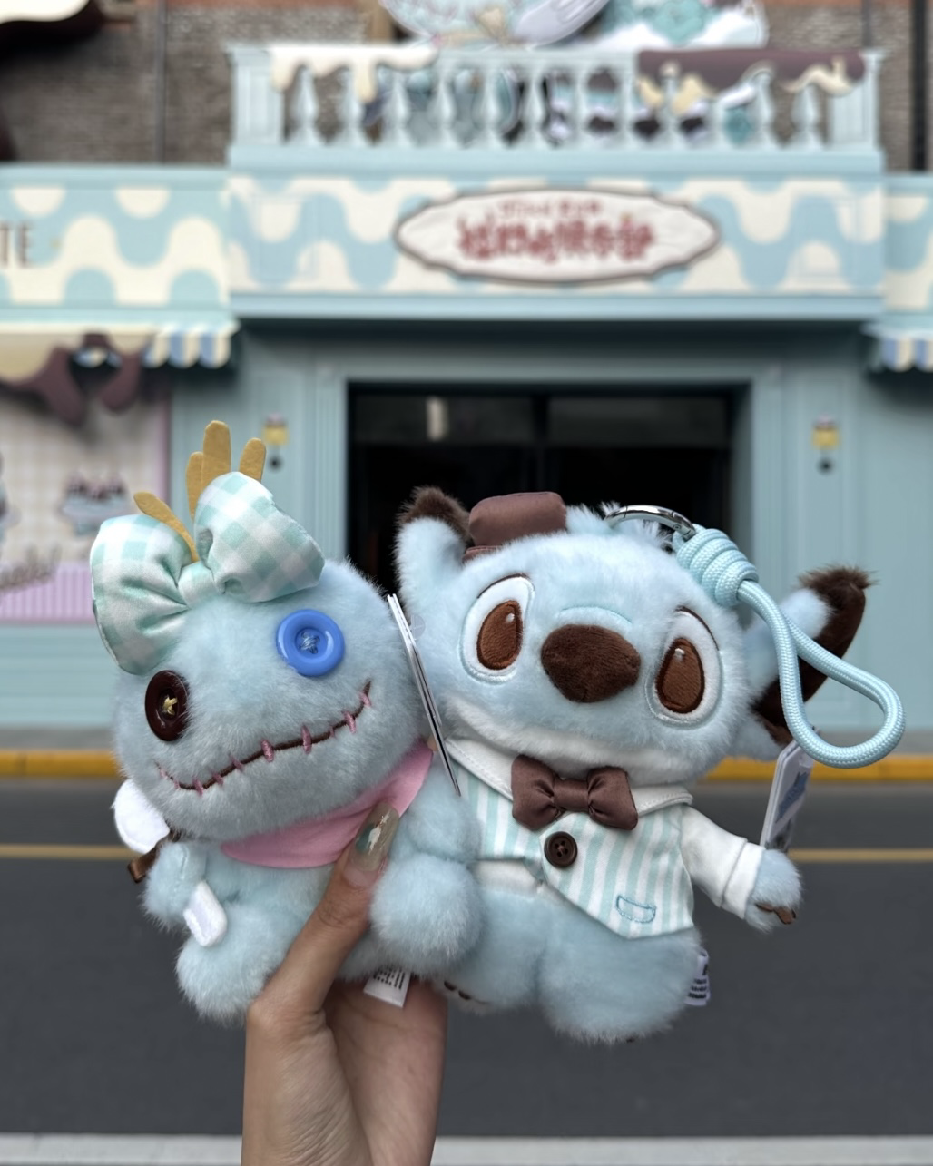<上海快閃店限定>DISNEY 薄荷巧克力 史迪奇 小金 毛絨 玩偶 吊飾 迪士尼
