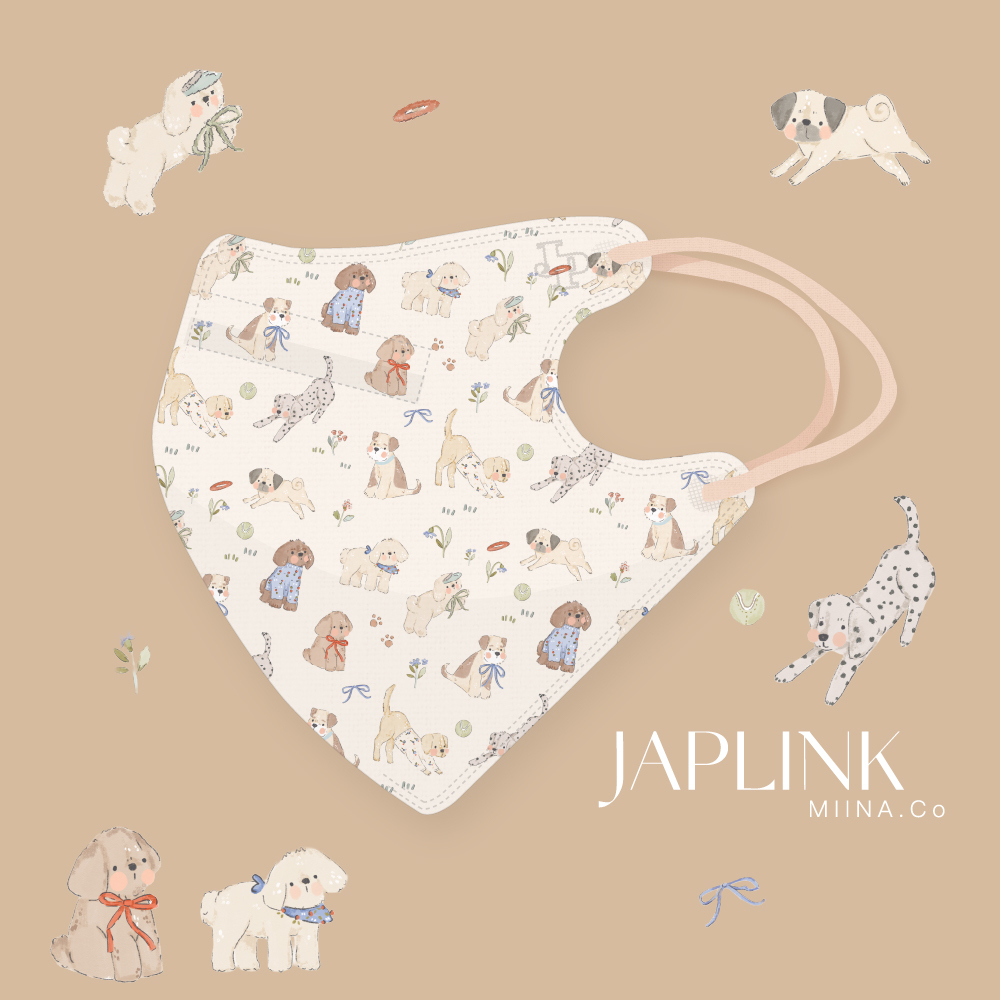 JAPLINK MASK 立體口罩【 HEPA 設計款 】汪汪圖鑑