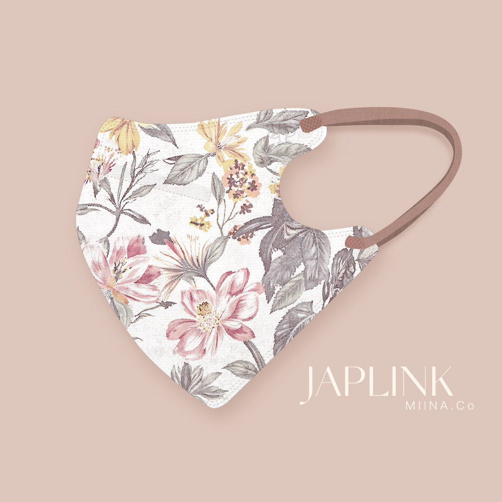 JAPLINK MASK 立體口罩【 HEPA 設計款 】古典花苑