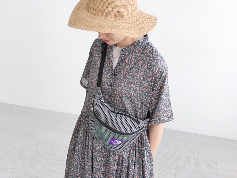 折扣現貨┃日本限定 紫標 THE NORTH FACE PURPLE LABEL Mesh Waist Bag 網眼 洞洞 腰包