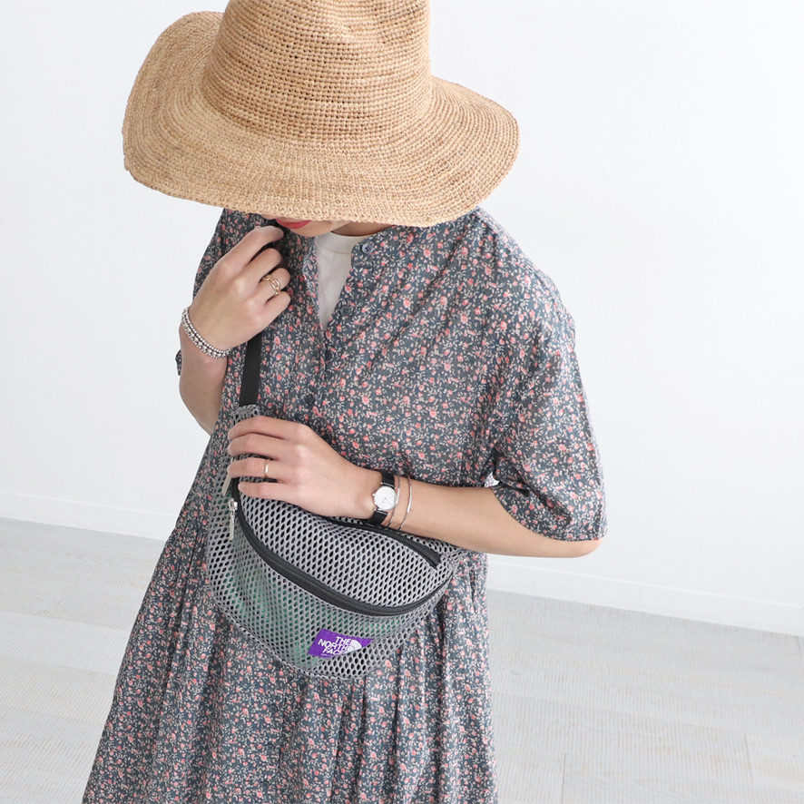 折扣現貨┃日本限定 紫標 THE NORTH FACE PURPLE LABEL Mesh Waist Bag 網眼 洞洞 腰包
