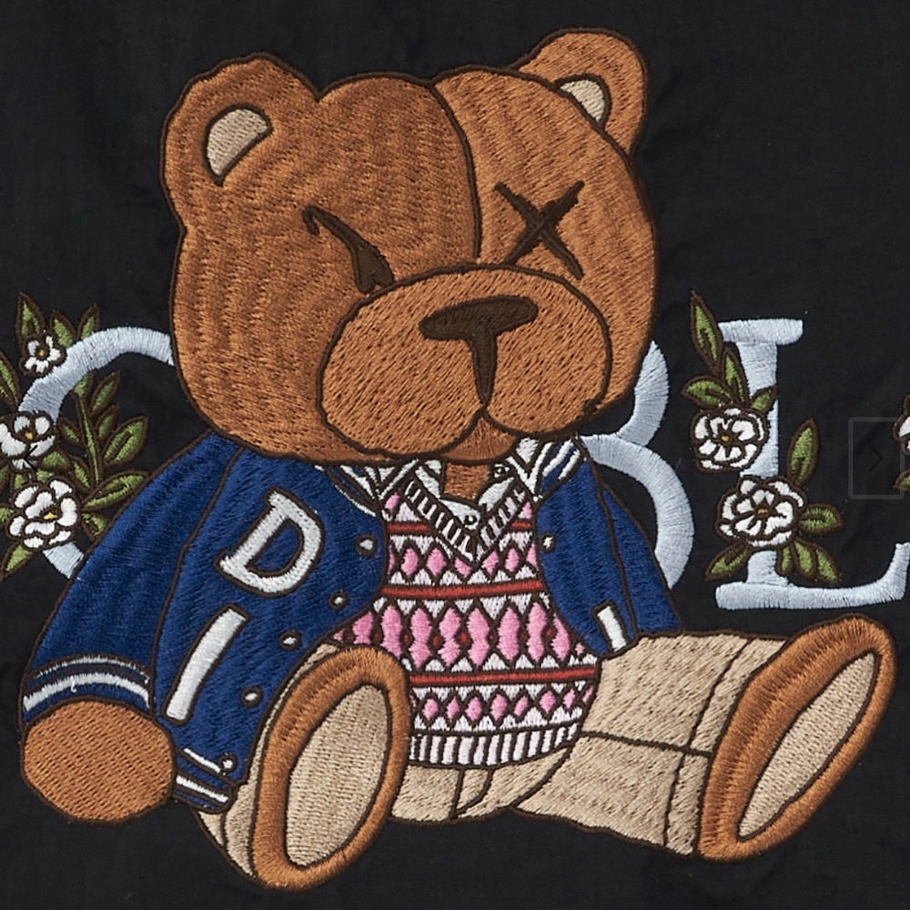 BEAR FLOWER (M) 黑 0400-009-25301