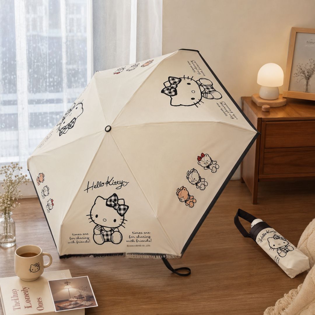 HELLO KITTY 防曬縮骨遮| 雨傘