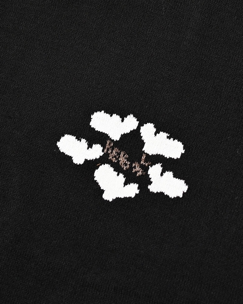 HIGH-GATE - ROUGH FLOWER KNIT TEE 'BLACK' 26HG-SS1201