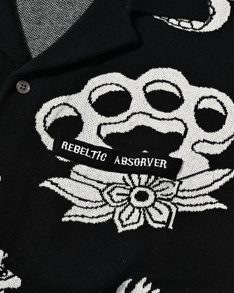 HIGH-GATE - OUTLAW KNIT SHIRT 'BLACK' 26HG-SS1101