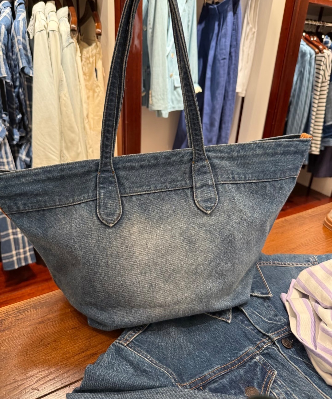 Ralph Lauren 洗水牛仔 Tote Bag #3-12