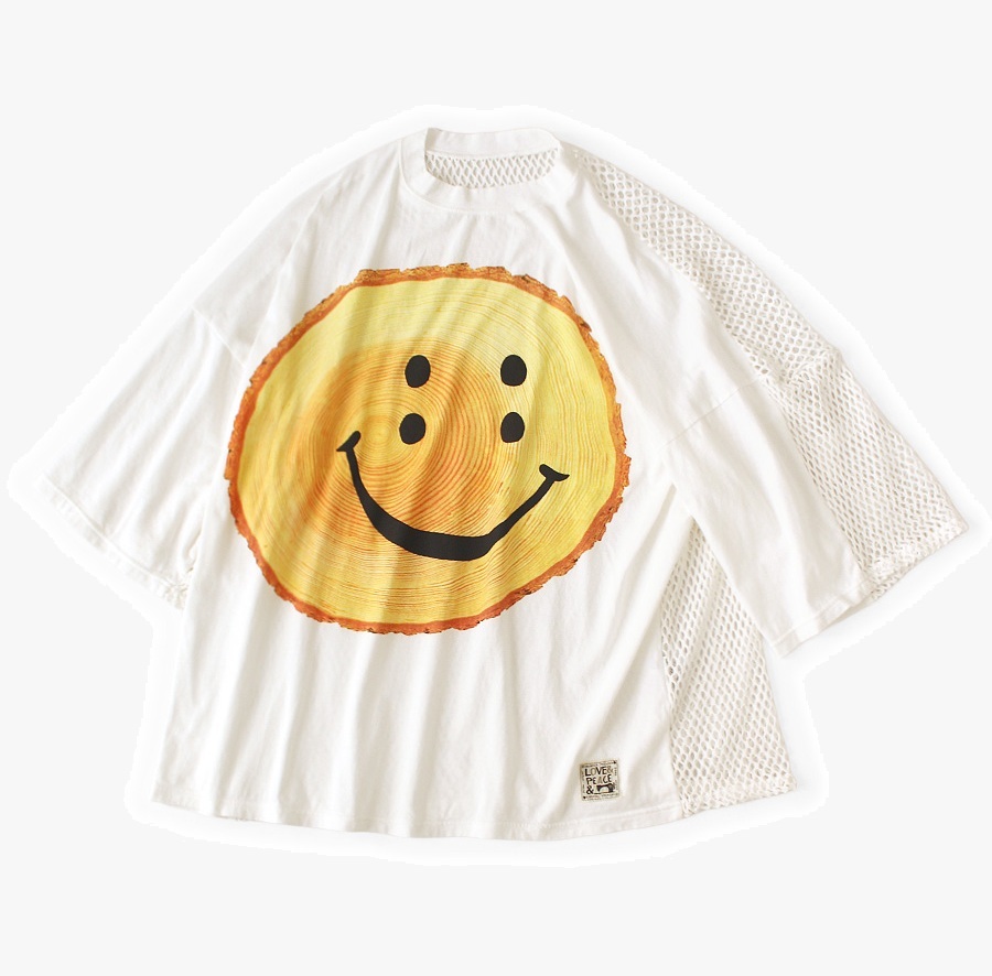 KAPITAL 2026 20/-Tenjiku Katabira HUGE-T (RAINBOWY Tree Stump print) - PRE ORDER ITEM (預訂中)
