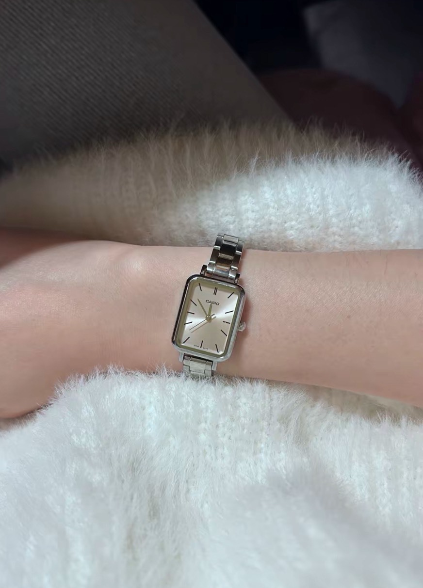 <法式高級✨> Casio 冰塊小方錶🧊  三色 粉 白 藍