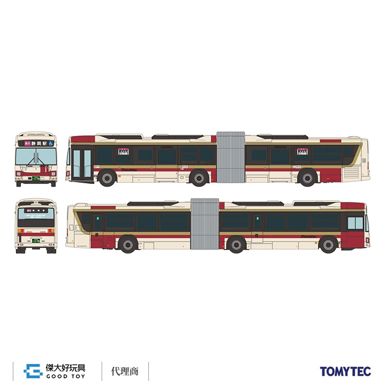 【8/5預購截止】TOMYTEC 341703 巴士系列 靜岡鐵道 Justline 連節巴士