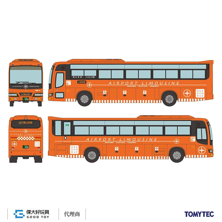 TOMYTEC 341765 巴士系列 岡山電氣軌道 NEO ROYAL 機場巴士
