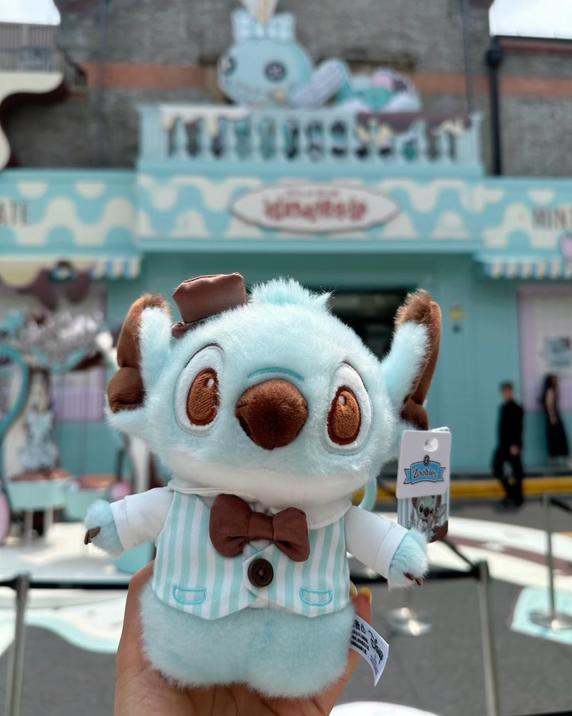 <快閃限定薄巧配色💚> Disney 上海限定 史迪奇 醜丫頭 薄荷巧克力 毛絨 吊飾