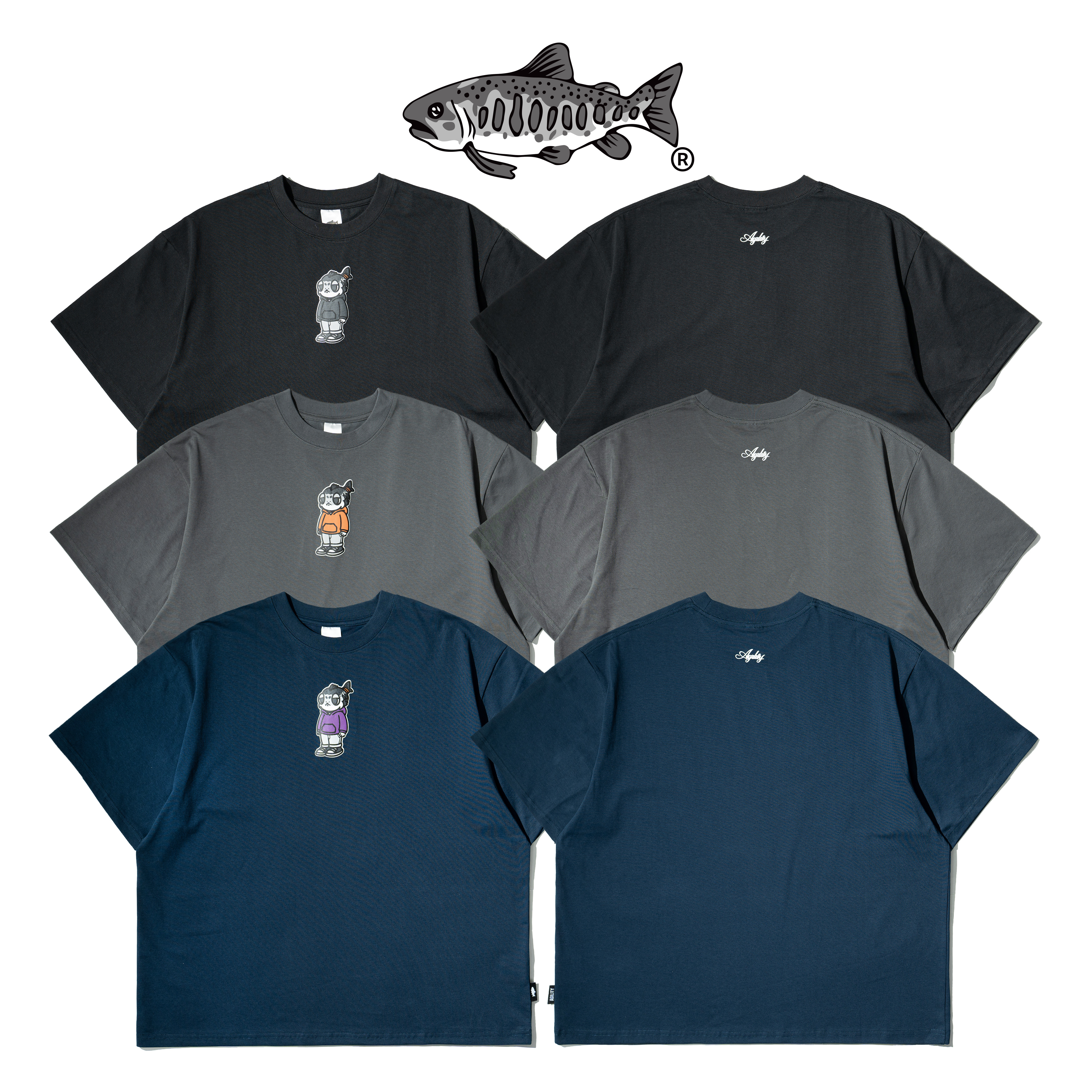 AGILITY SYAKEMARU Image Tee / 人形鮭魚丸 短袖Tee [RM0-鮭魚丸]