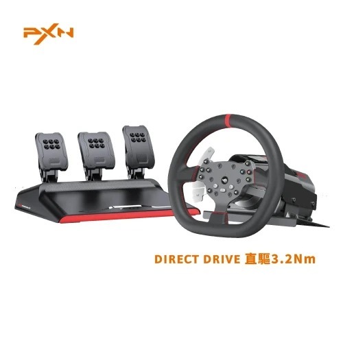PXN V10 ULTRA 3.2Nm 直驅模擬駕駛力回饋軚盤 270MM｜Direct Drive 賽車方向盤