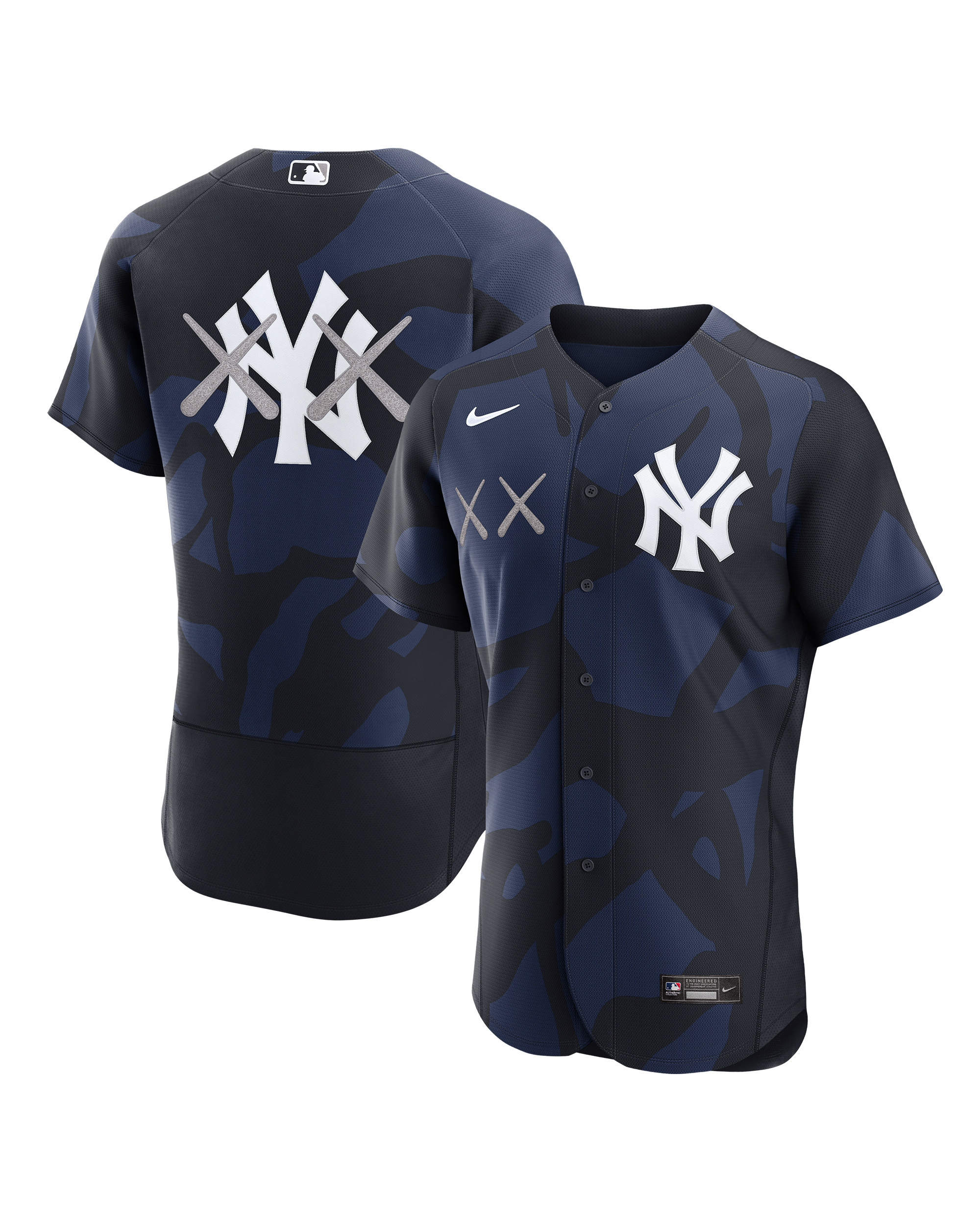 KAWS X Nike X MLB Authentic Jersey LA 道奇 NY 洋基 球衣