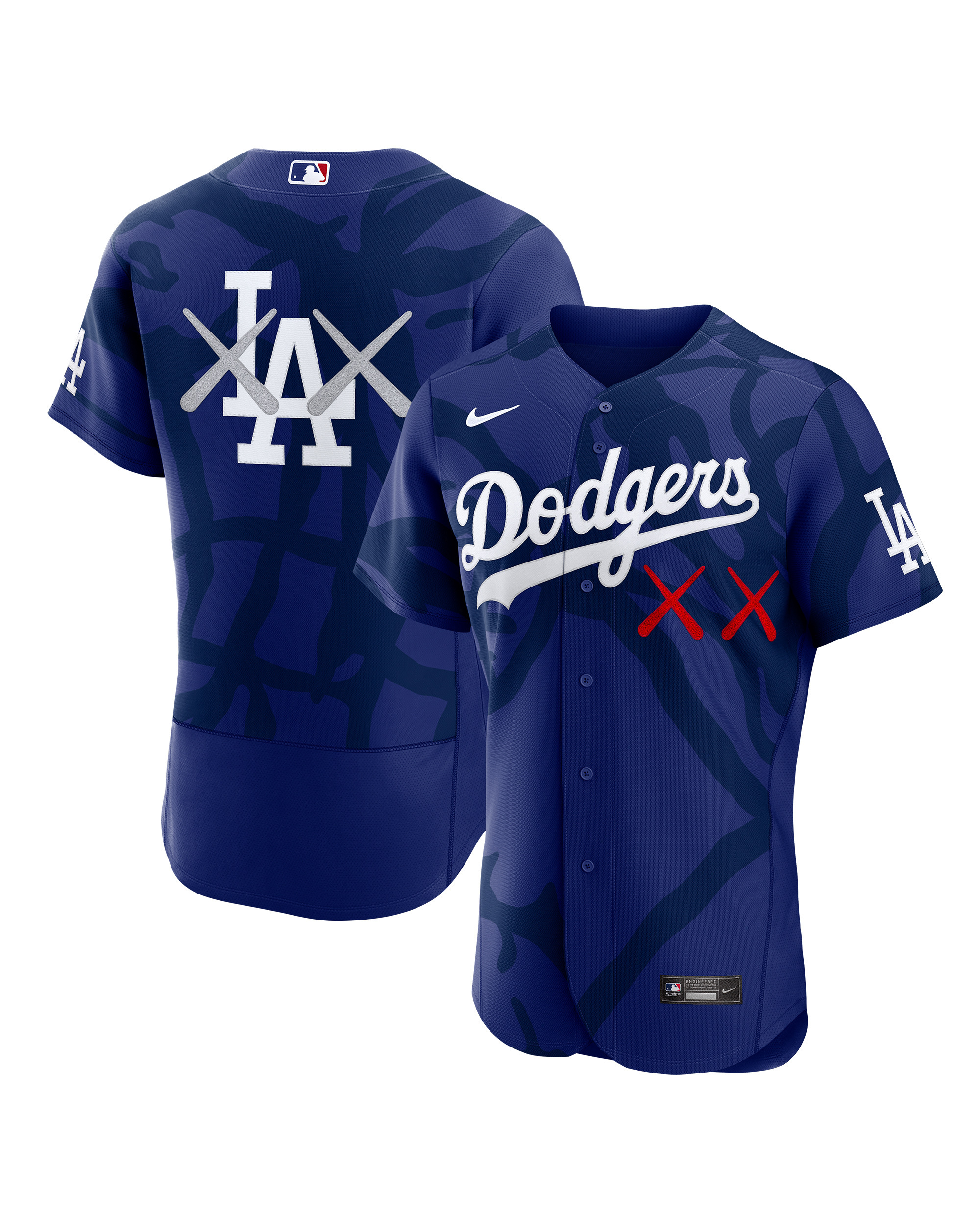KAWS X Nike X MLB Authentic Jersey LA 道奇 NY 洋基 球衣